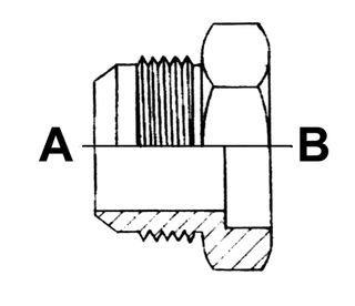 3/4 JIC MALE X 3/8 TUBEWELD