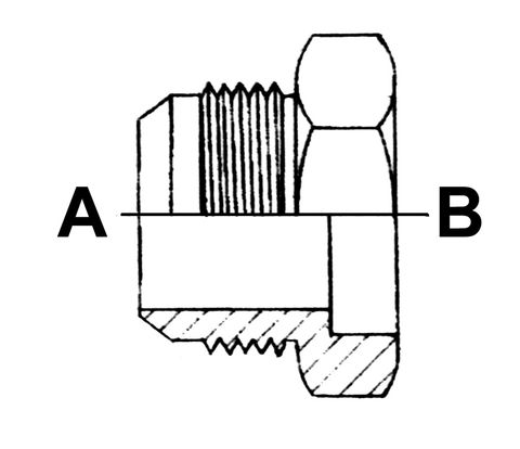 3/4 JIC MALE X 1/2 TUBEWELD
