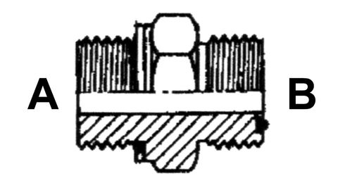 1.1/2" BSPP M X 2" ORFS M STR ADPTR STL