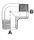 1.1/4" NPT M X 1.1/4" NPT M 90 DEG ELBOW ST ADPTR STST