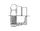 1.1/2" BSPP F STR CAP STST