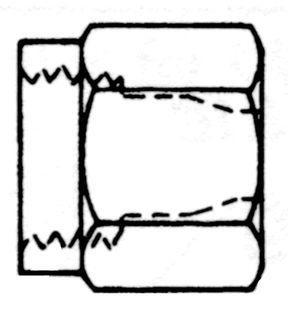 1.5/16" JIC NUT FOR 1" TUBE SLEEVE