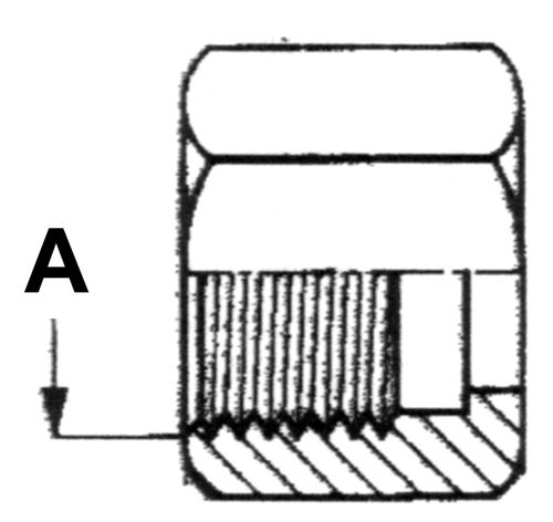 3/4" JIC F NUT FOR 1/2" FLARED TUBE STL