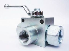 1/2 BSPPF 3 WAY L PORT BALL VALVE