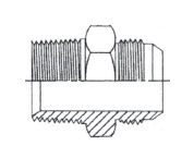 1.1/2" BSPT M X 1.7/8" JIC M STR ADPTR STST