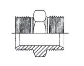 1.1/2" BSPP M X 1.1/2" BSPP M STR ADPTR STST