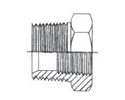 1" BSPT M X 1/2" BSPT F STR ADPTR STST