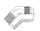 3/8" NPT M X 9/16" JIC M 45 DEG ELBOW ADPTR SC STST