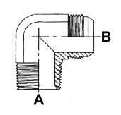 1.1/4" NPT M X 1.5/8" JIC M 90 DEG ELBOW ST ADPTR SC STST