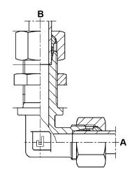 M22X1.5 (15L) METRIC M 90 DEG ELBOW B/HEAD STST