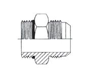 1/2" UNO M X 9/16" JIC M STR ADPTR SC STST