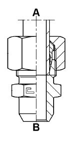 M24X1.5 (16S) METRIC M CPLG WELD STUD STST