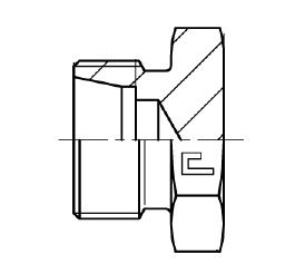 M14X1.5 (6S) METRIC M X 6MM TUBE OD BLANKING PLUG STL