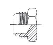 1.1/16" JIC M STR PLUG STST