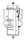 1.1/4" BSPP M X M45X2.0 (35L) METRIC F STR ADPTR SWVL STST