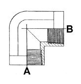 1/2" NPT F X 1/2" NPT F 90 DEG ELBOW ST ADPTR STST