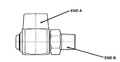 1/4 / 3/8 ROTARY ELBOW VITON'O'RING STST