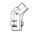 1/2" BSPP M X 1/2" BSPP M 45 DEG ELBOW ADPTR ADJ STST