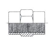1/4" BSPP F X 3/8" BSPP F STR HP SKT STST