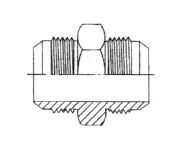 7/16" JIC M X 7/16" JIC M STR ADPTR SC STST