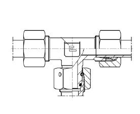 M14X1.5 METRIC M X M14X1.5 (8L) METRIC F BRANCH TEE STL