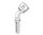 11/16 " ORFS F X 1/4 " HT 45 DEG HOSE TAIL SWVL STL