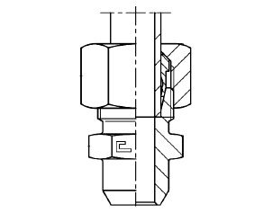 M16X1.5 (8S) METRIC M X 8MM TUBE OD CPLG WELD STUD STL
