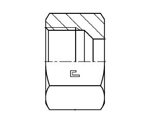 M10X1.0 (6LL) METRIC F X 6MM TUBE OD NUT STL