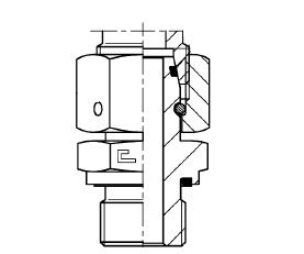 1/2" BSPP M X M26X1.5 (18L) METRIC F STR ADPTR STL