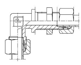 M14X1.5 METRIC M X M14X1.5 (6S) METRIC M 90 DEG ELBOW STL