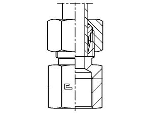 3/4" BSPP F X M30X2.0 (22L) METRIC M STR ADPTR STST
