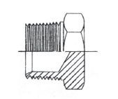 3/8" BSPT M STR PLUG STST