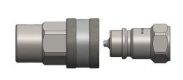 2" BSPP M INTEVA ISO B SERIES NIPPLE STST