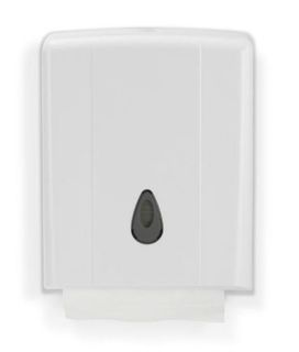 INTERLEAVED TOWEL DISPENSER ABS PLASTIC WHITE