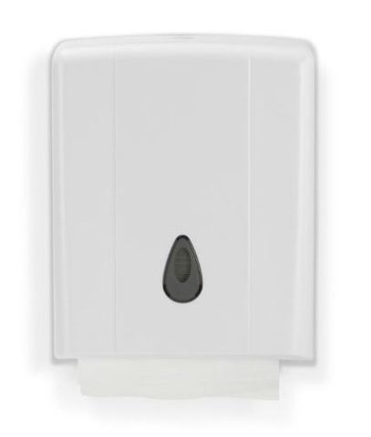 INTERLEAVED TOWEL DISPENSER ABS PLASTIC WHITE