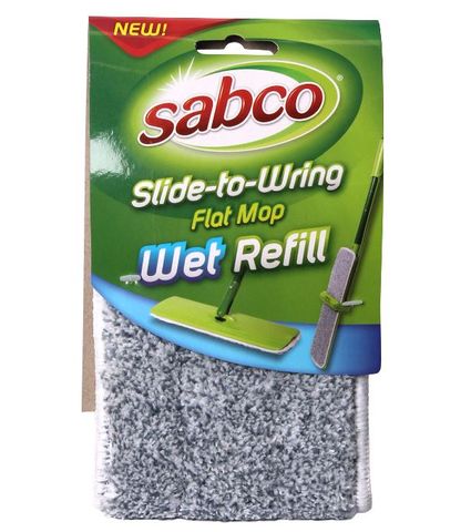 SLIDE TO WRING FLAT MOP WET REFILL