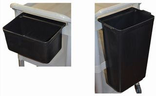 EDCO UTILITY CART BIN (1 SMALL CUTLERY BIN & 1 LARGE WASTE BIN)