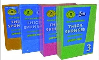 EDCO HOUSEHOLD BRAND SUPER THICK SPONGES 3PK