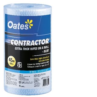 OATES CONTRACTOR EXTRA THICK WIPES ON A ROLL 90S BLUE