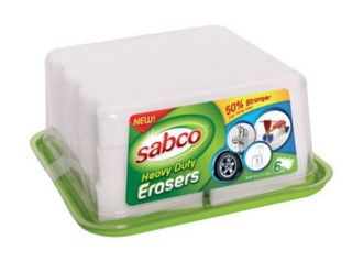 SABCO HEAVY DUTY ERASERS 6PK