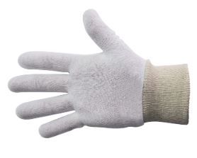 BASTION COTTON INTERLOCK KNITTED CUFF GLOVE MEDIUM