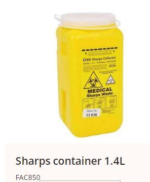 SHARPS CONTAINER  1.4L