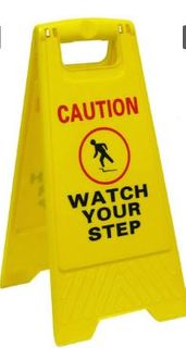 NAB CAUTION SIGN WATCH YOUR STEP