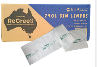 240LT  NATURAL BIN LINER 100PCS/CARTON