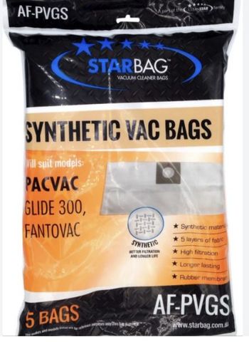 CLEANSTAR VACBAG SYNTHETIC PACVAC GLIDE 5PK