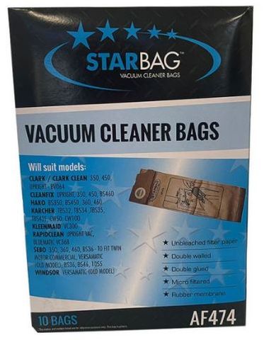 CLEANSTAR VACBAG UPRIGHTS (VS47) 10PK
