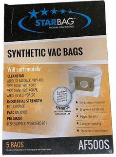 CLEANSTAR VACBAG TO SUIT C STAR VBP 1400 SYNTHETIC 5PK