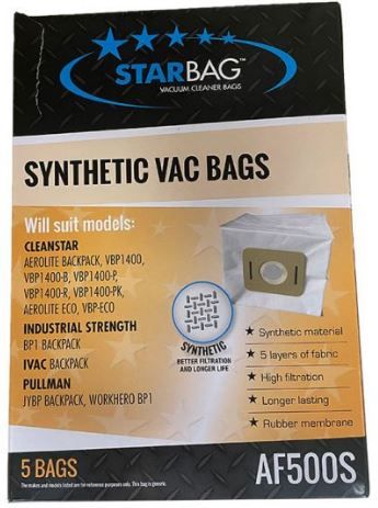 CLEANSTAR VACBAG TO SUIT C STAR VBP 1400 SYNTHETIC 5PK