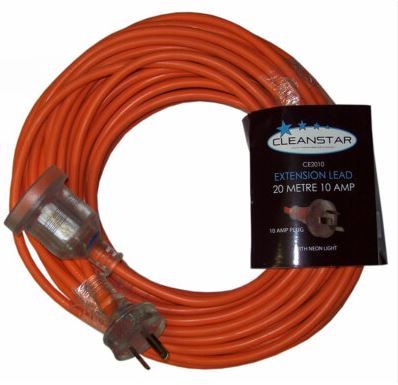 CLEANSTAR 10AMP EXTENSION LEAD20M