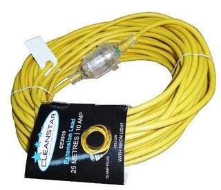 CLEANSTAR 10AMP EXTENSION LEAD YELLOW 25M